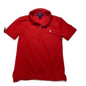 Polo Ralph Lauren Boy's Red Polo Collared Shirt